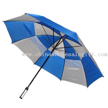 Golf-sateenvarjo (tuulenpitävä aukot)